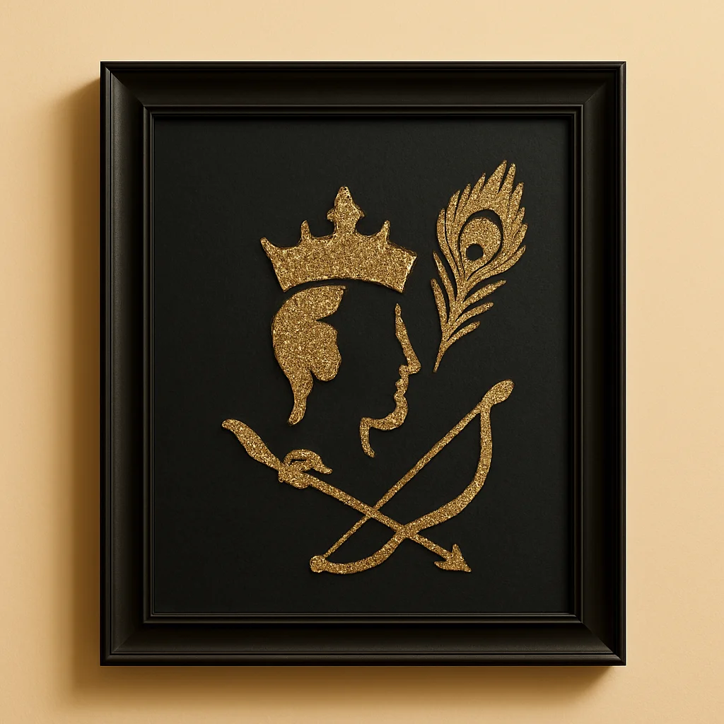 Hare ka Sahara Baba Shyam Humara on Raw Pyrite Frame